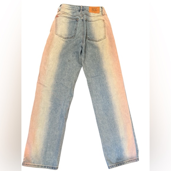 BDG high rise baggy jeans with pink and yellow wash size 25 Y2K 90’s grunge - Picture 3 of 6